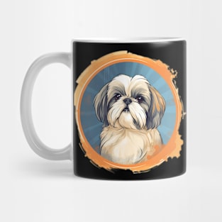 Shih Tzu Cute  Painting Mug